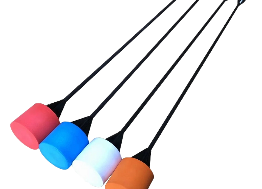 Evolution Archery arrows with large coloured foam tips